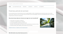 Desktop Screenshot of priveleaseauto.com